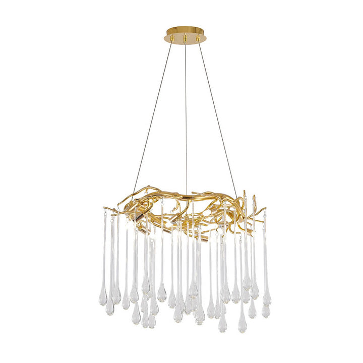 Gold Glass Chandelier (CN25) by Bethel