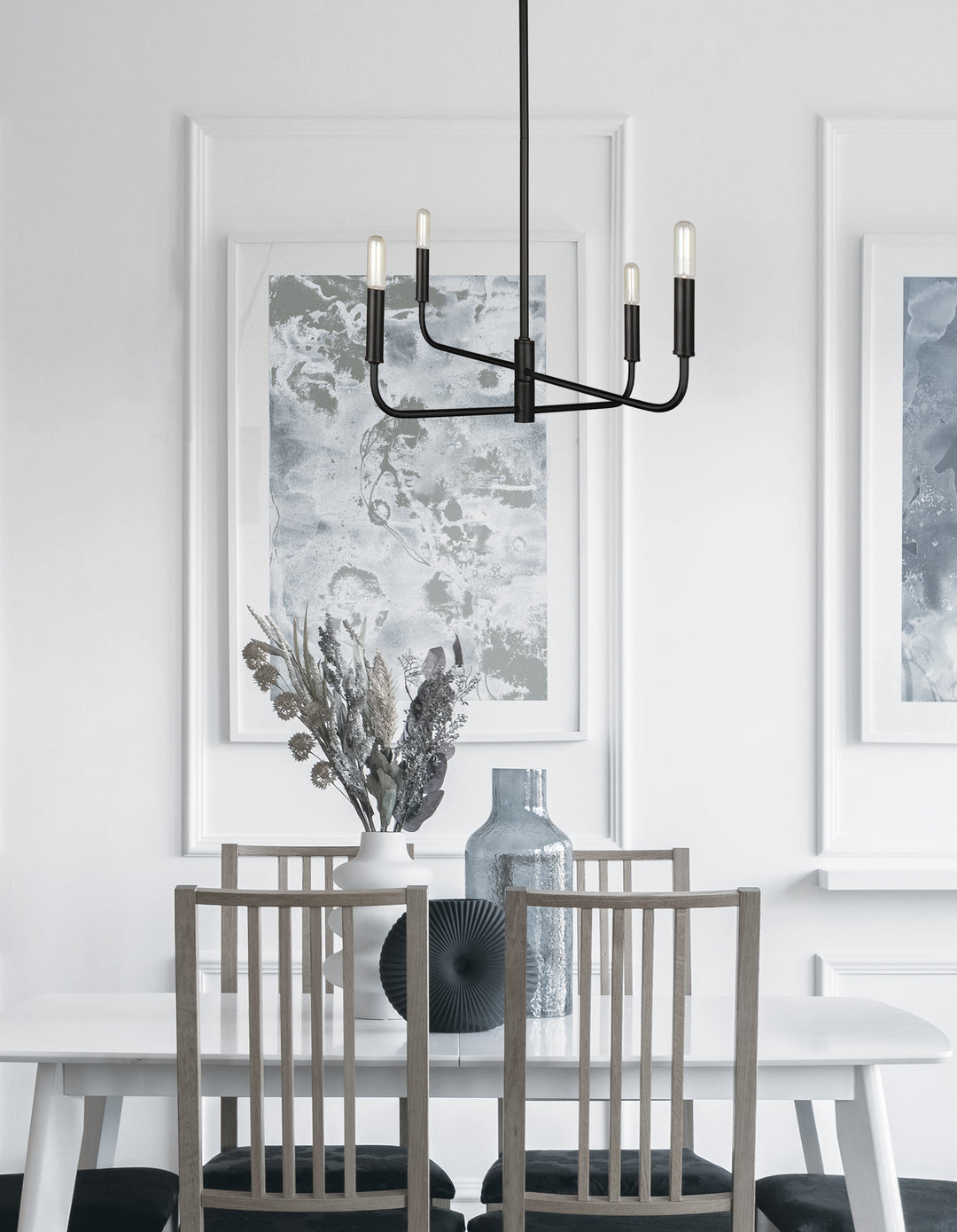 Catalina 4 Light Chandelier by Dainolite - view 2