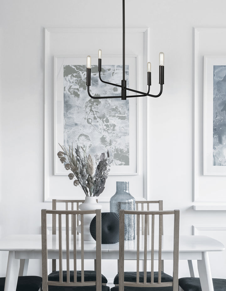 Catalina 4 Light Chandelier by Dainolite - view 2