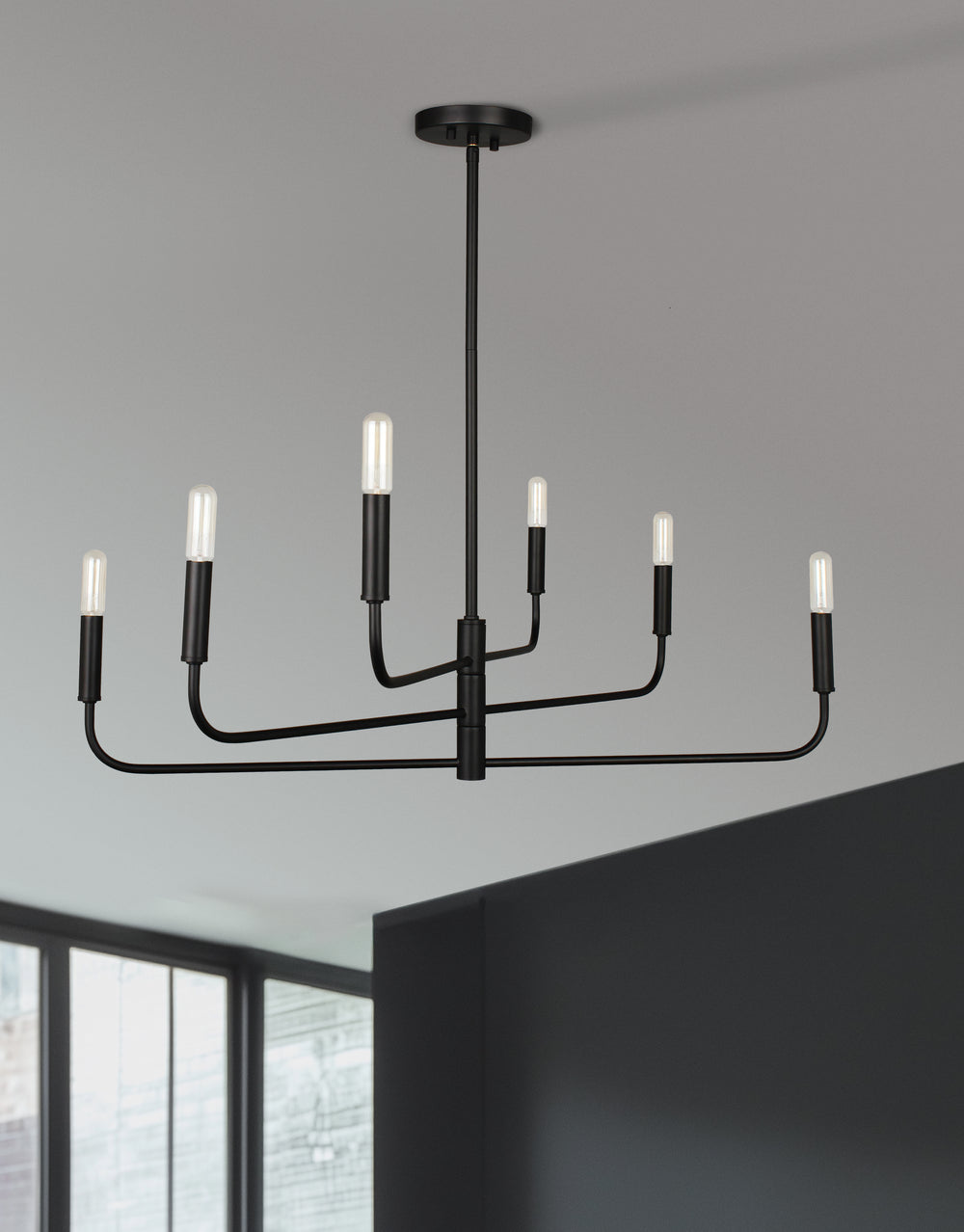 Catalina 6 Light Chandelier by Dainolite - view 2