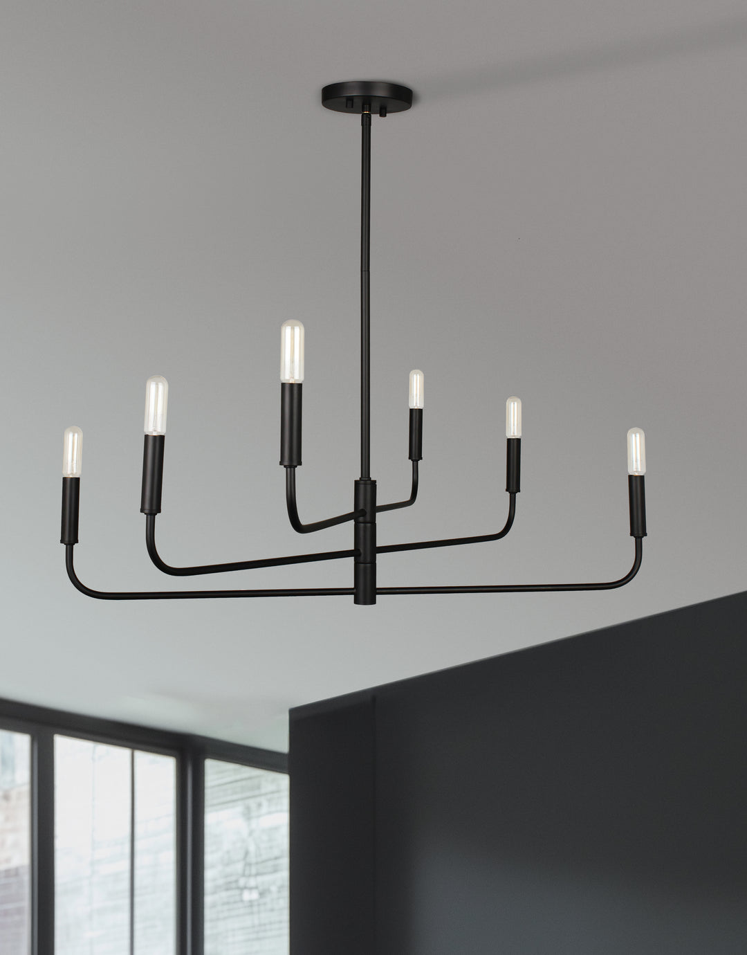 Catalina 6 Light Chandelier by Dainolite - view 2