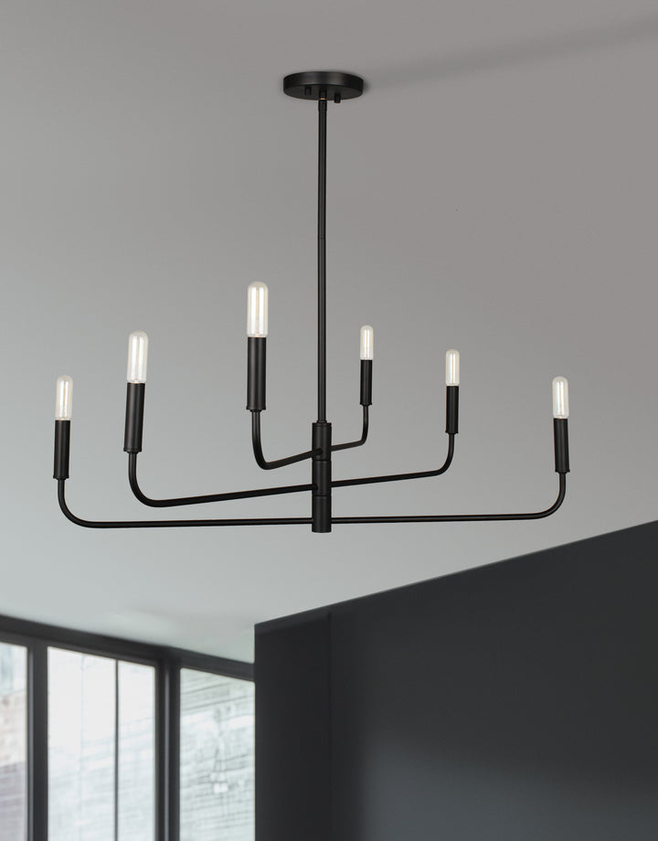Catalina 6 Light Chandelier by Dainolite - view 2