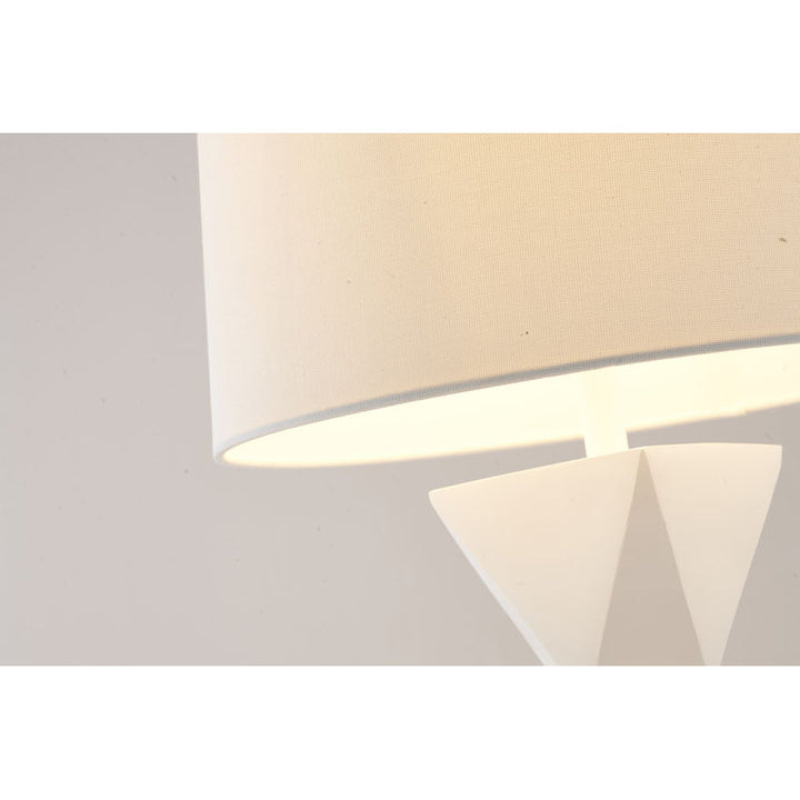 White Table Lamp by Bethel - view 2