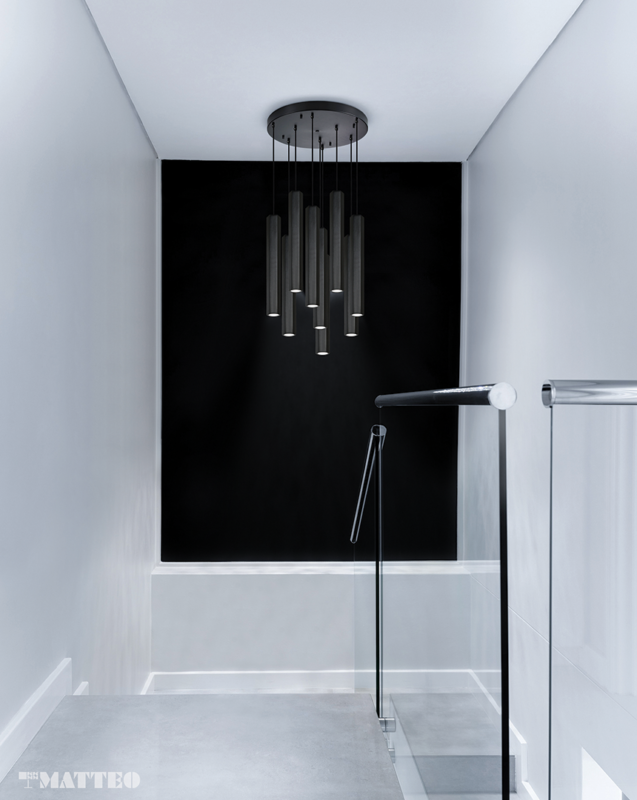 LED Hexagon Cylindrical Frame Mini Pendant