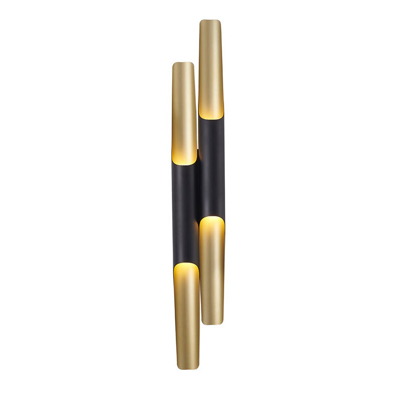 Frame Wall Sconce with Interior in Matte Black by Bethel