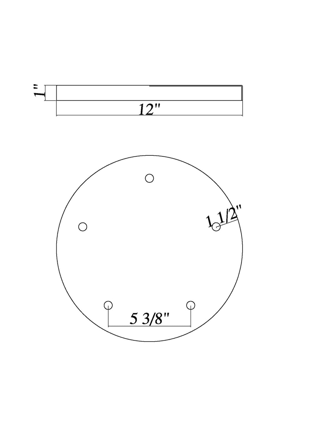 Multi Point Canopy - Ceiling Plate