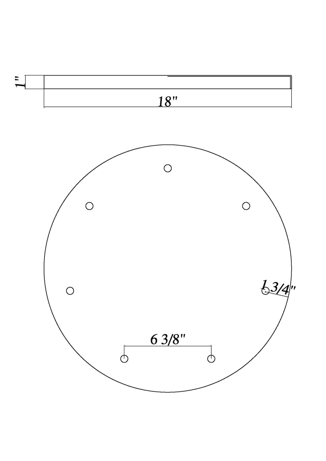 Multi Point Canopy - Ceiling Plate (CP1807R)