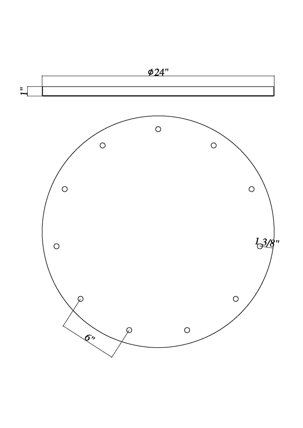 Multi Point Canopy - Ceiling Plate (CP2411R)