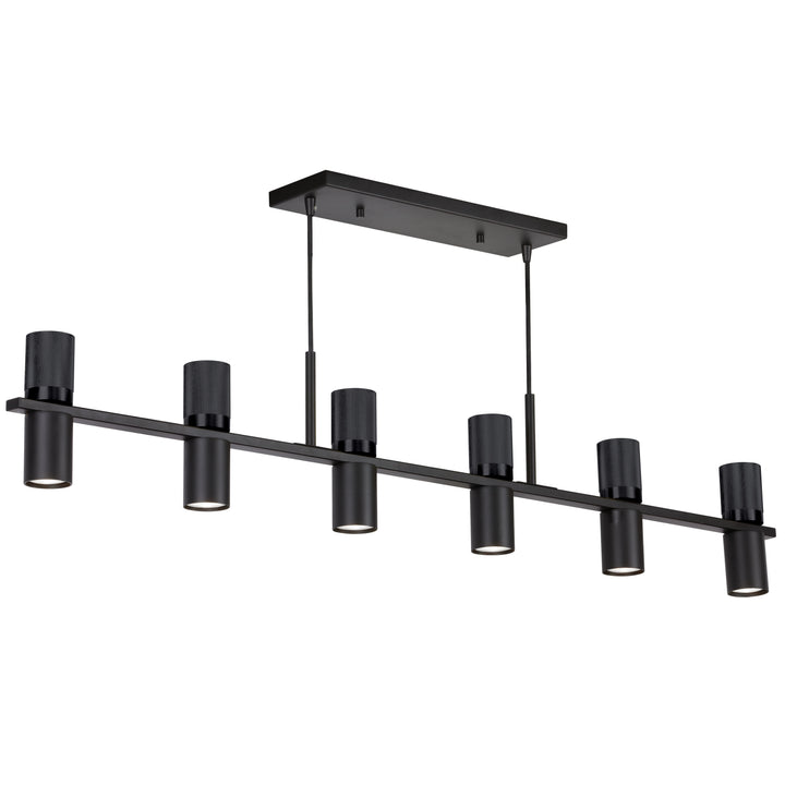 Cerelia 12 Light Horizontal Chandelier in Matte Black by Dainolite