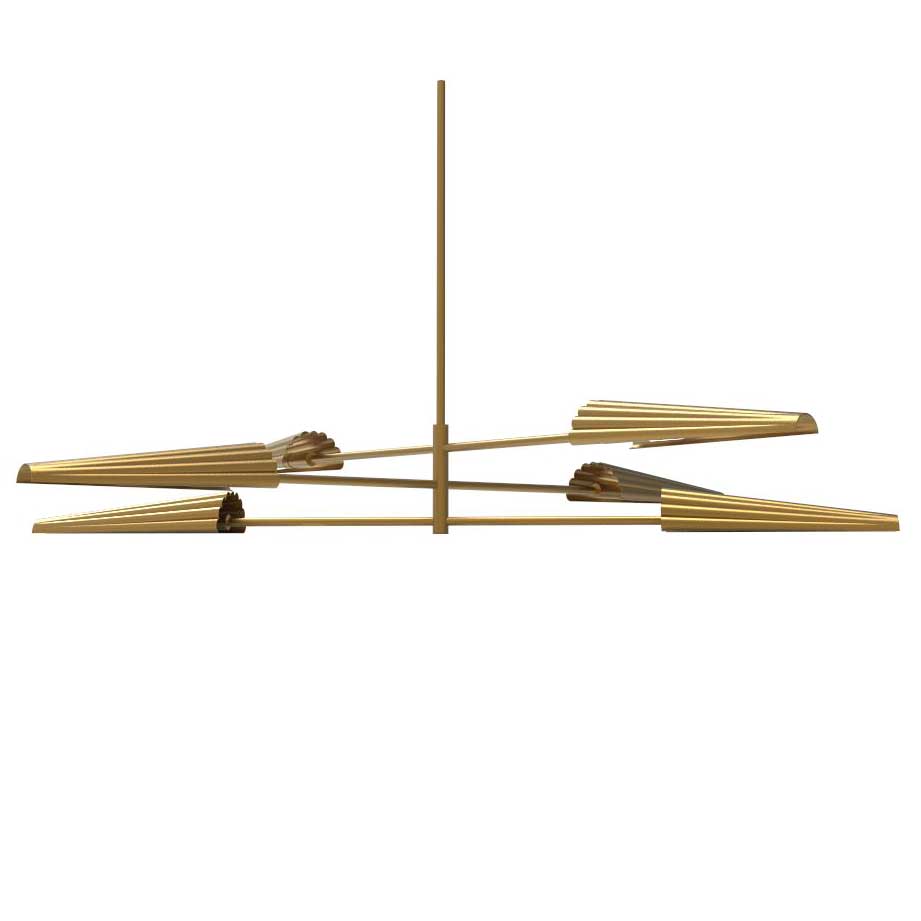 Cassie 6 Light Incandescent 3-Tier Chandelier in Aged Brass by Dainolite