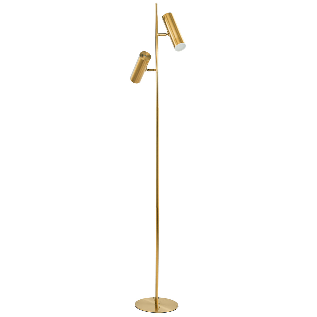 Constance 12W Floor Lamp in Aged Brass by Dainolite