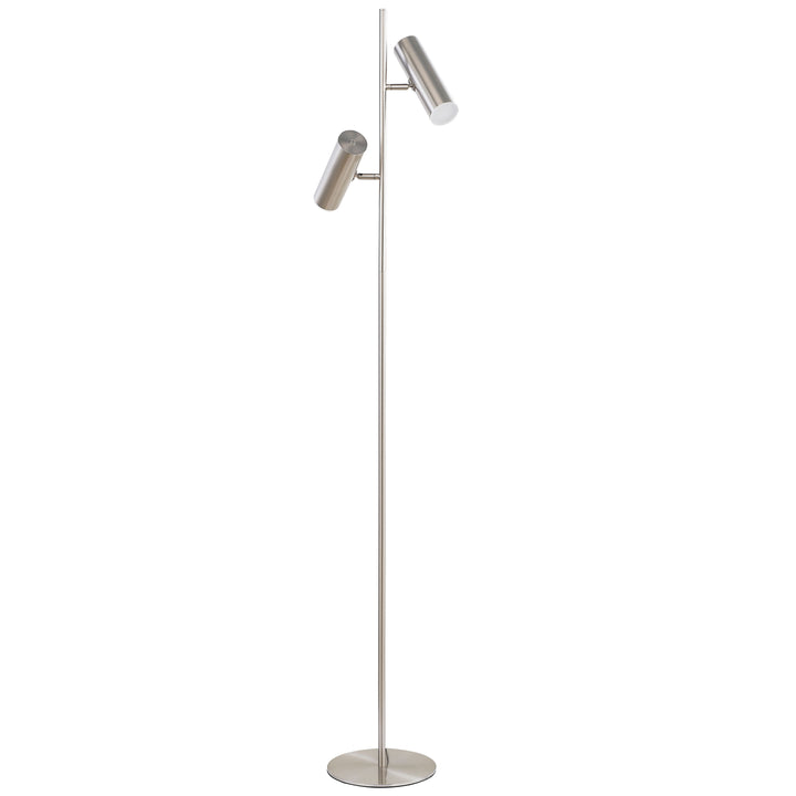 Constance 12W Floor Lamp in Satin Chrome by Dainolite