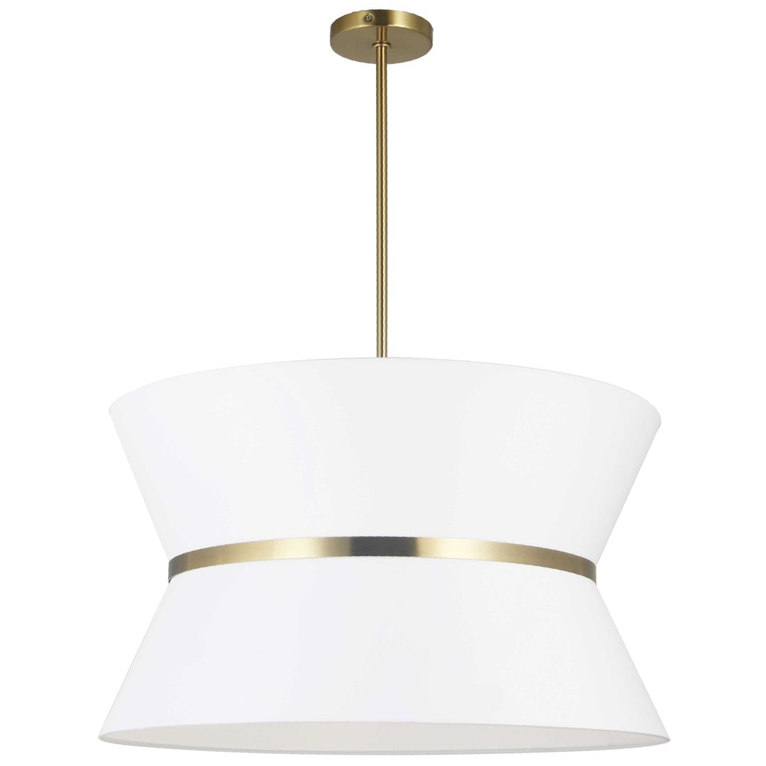 Caterine 4 Light Incandescent Chandelier in Aged Brass by Dainolite