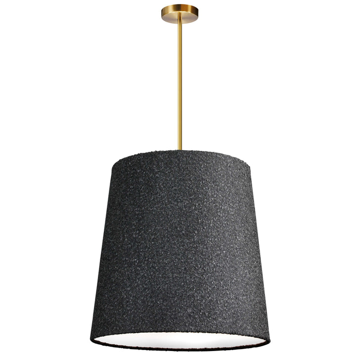 Dalia 1 Light Incandescent Pendant in Aged Brass by Dainolite