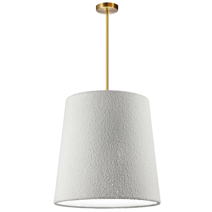 Dalia 1 Light Incandescent Pendant in Aged Brass by Dainolite
