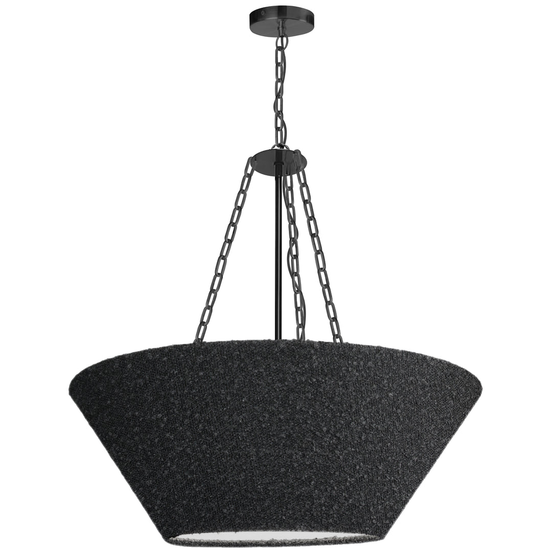 Dalia 3 Light Pendant in Matte Black by Dainolite