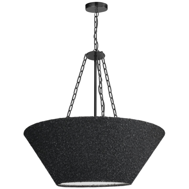 Dalia 3 Light Pendant in Matte Black by Dainolite