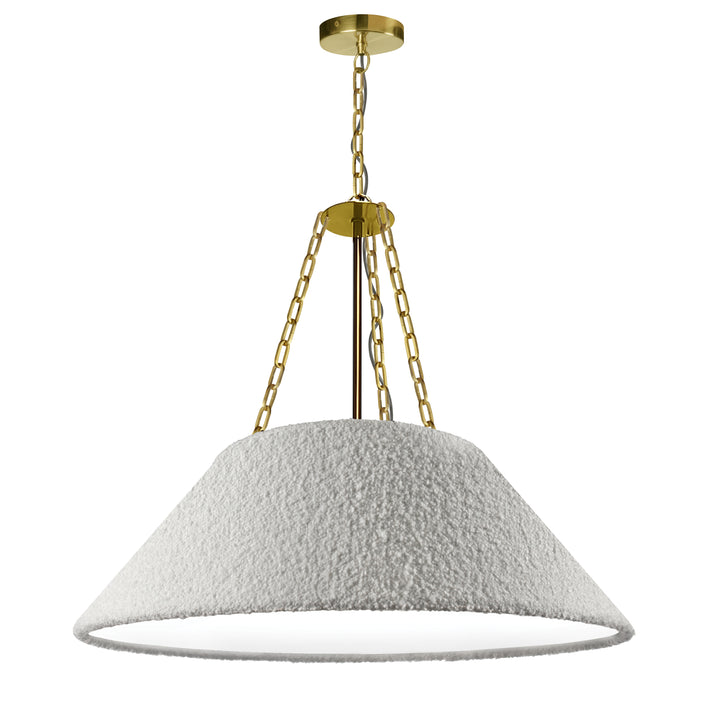 Dalia 3 Light Pendant (DAL-243P) in Aged Brass by Dainolite