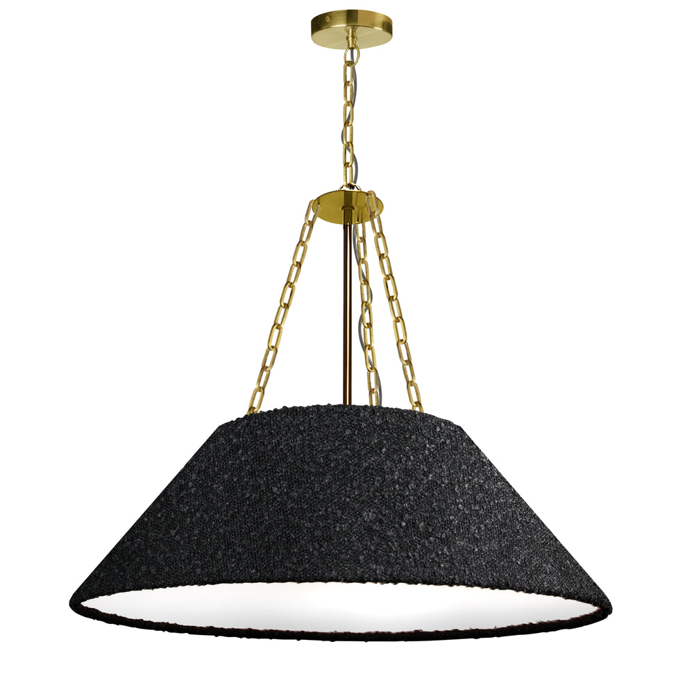 Dalia 3 Light Pendant (DAL-243P) in Aged Brass by Dainolite