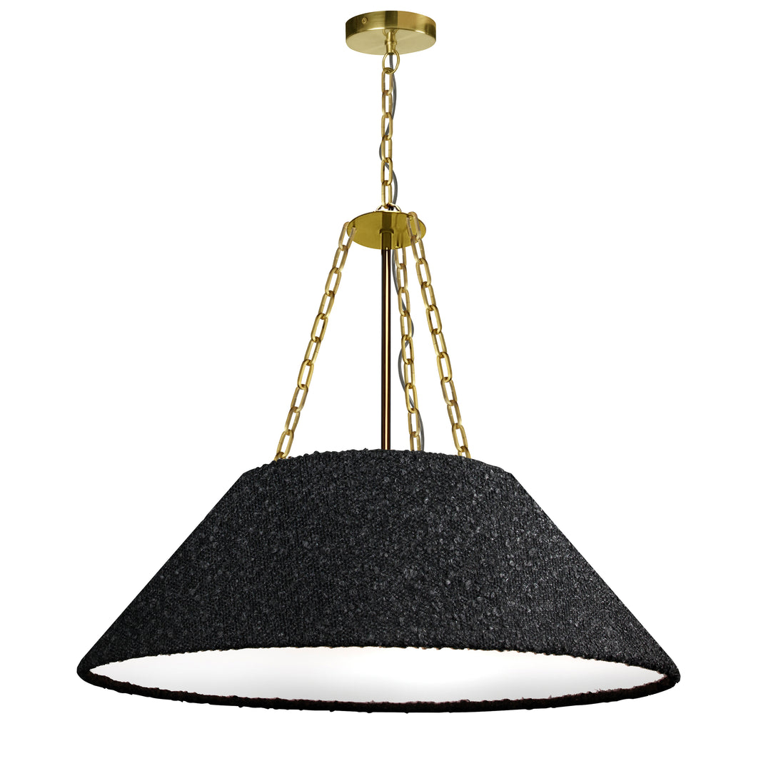 Dalia 3 Light Pendant (DAL-243P) in Aged Brass by Dainolite
