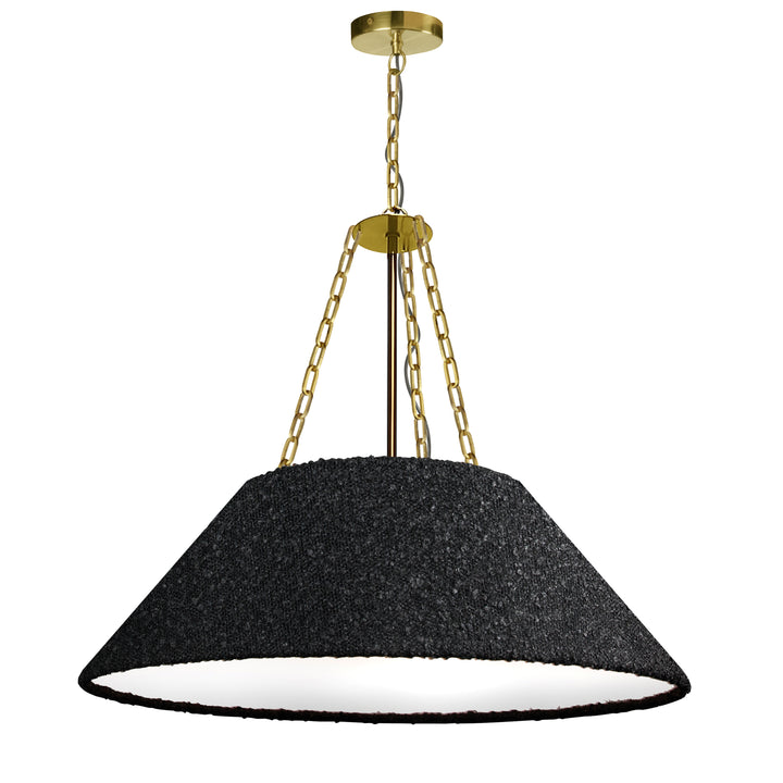 Dalia 3 Light Pendant (DAL-243P) in Aged Brass by Dainolite