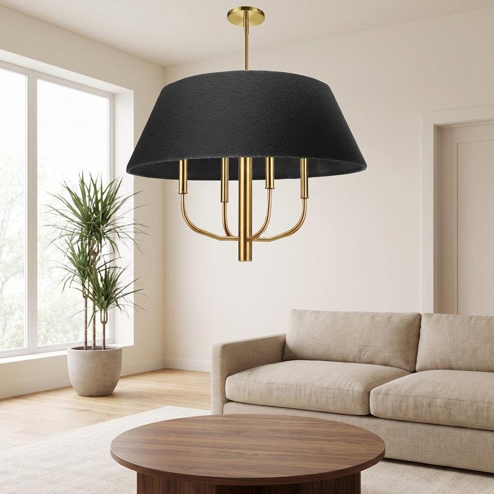 Dalia 4 Light Incandescent Chandelier by Dainolite - view 4