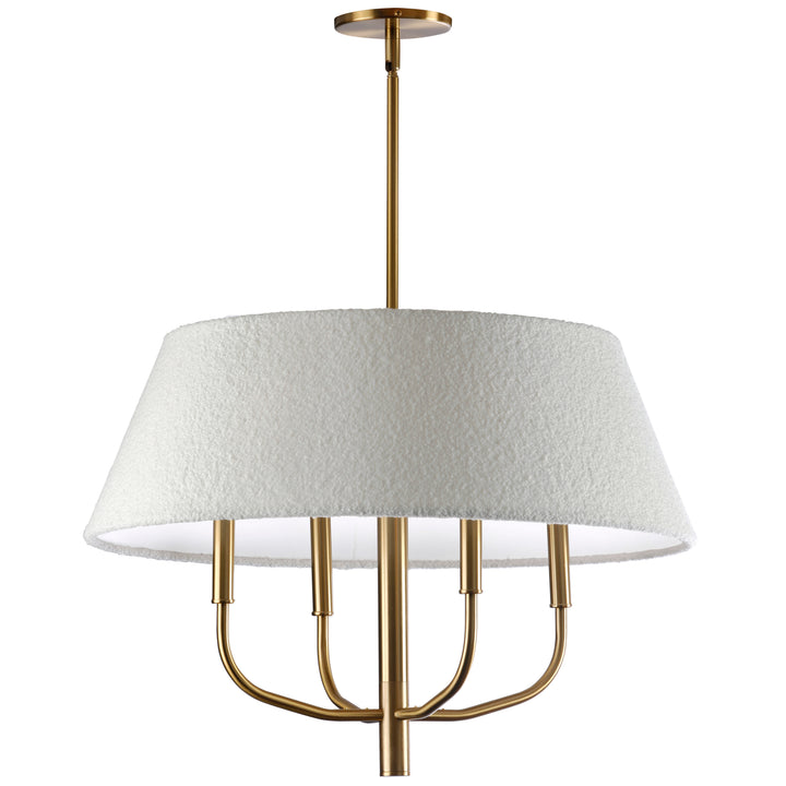 Dalia 4 Light Incandescent Chandelier in Aged Brass by Dainolite