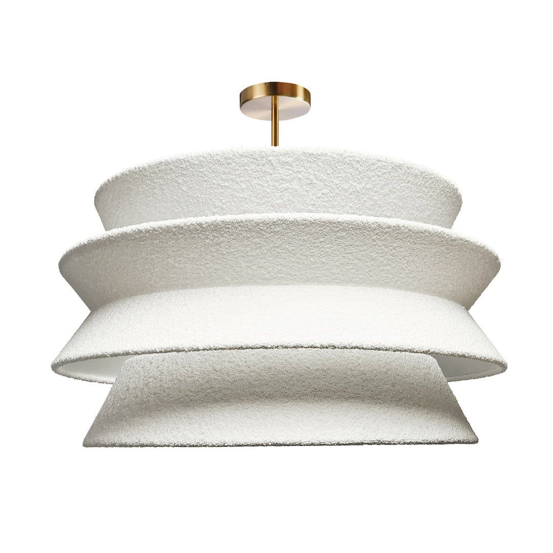 Dalia 1 Light Pendant in Aged Brass by Dainolite