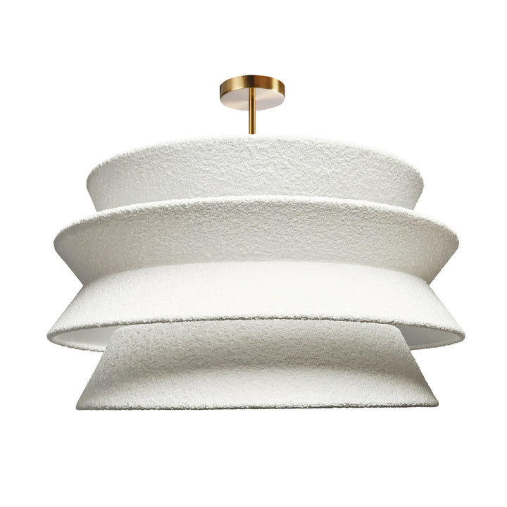 Dalia 1 Light Pendant in Aged Brass by Dainolite
