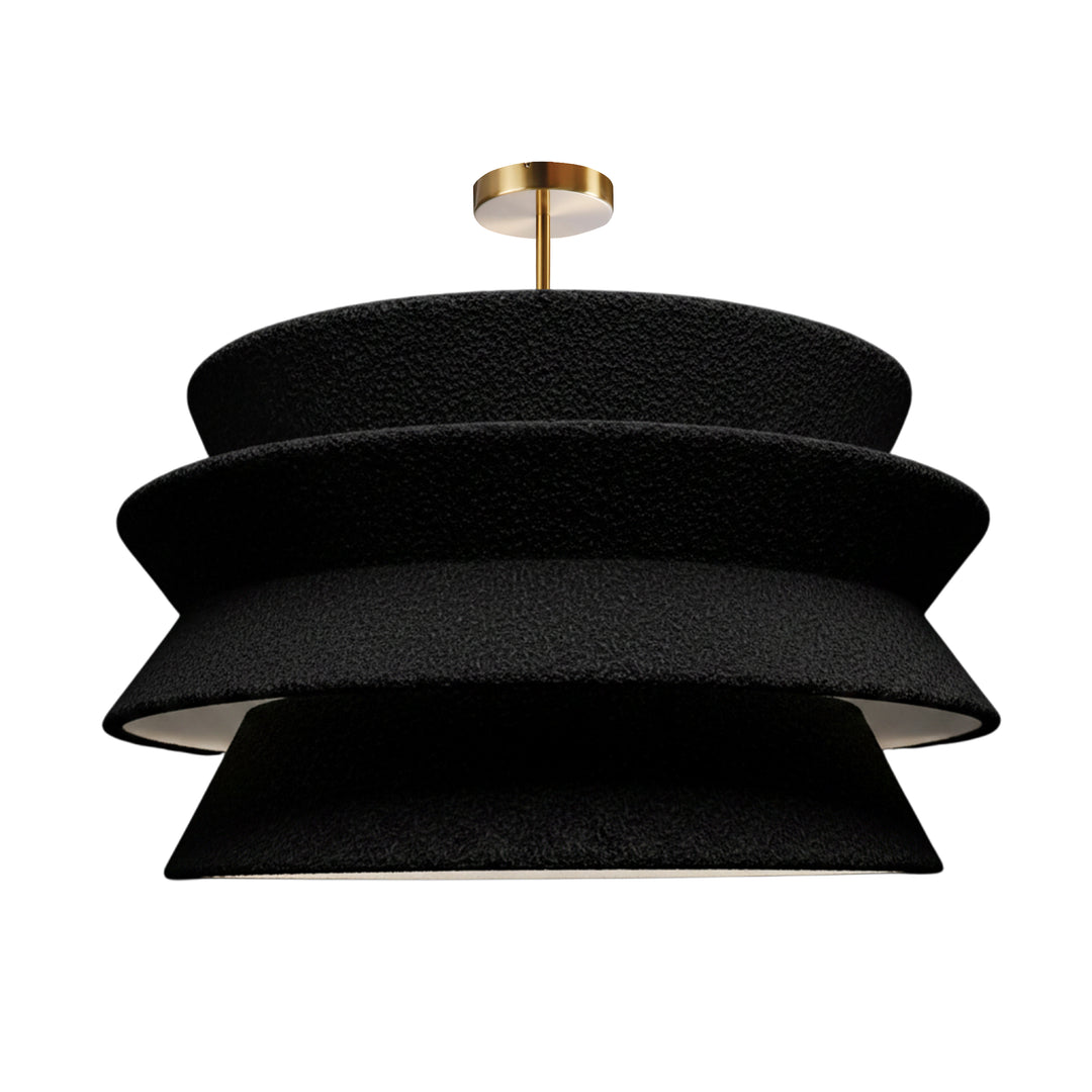 Dalia 1 Light Pendant in Aged Brass by Dainolite
