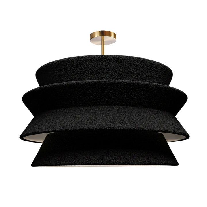 Dalia 1 Light Pendant in Aged Brass by Dainolite