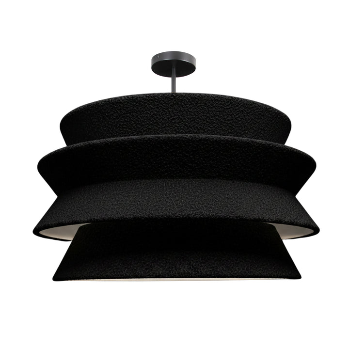 Dalia 1 Light Pendant in Matte Black by Dainolite