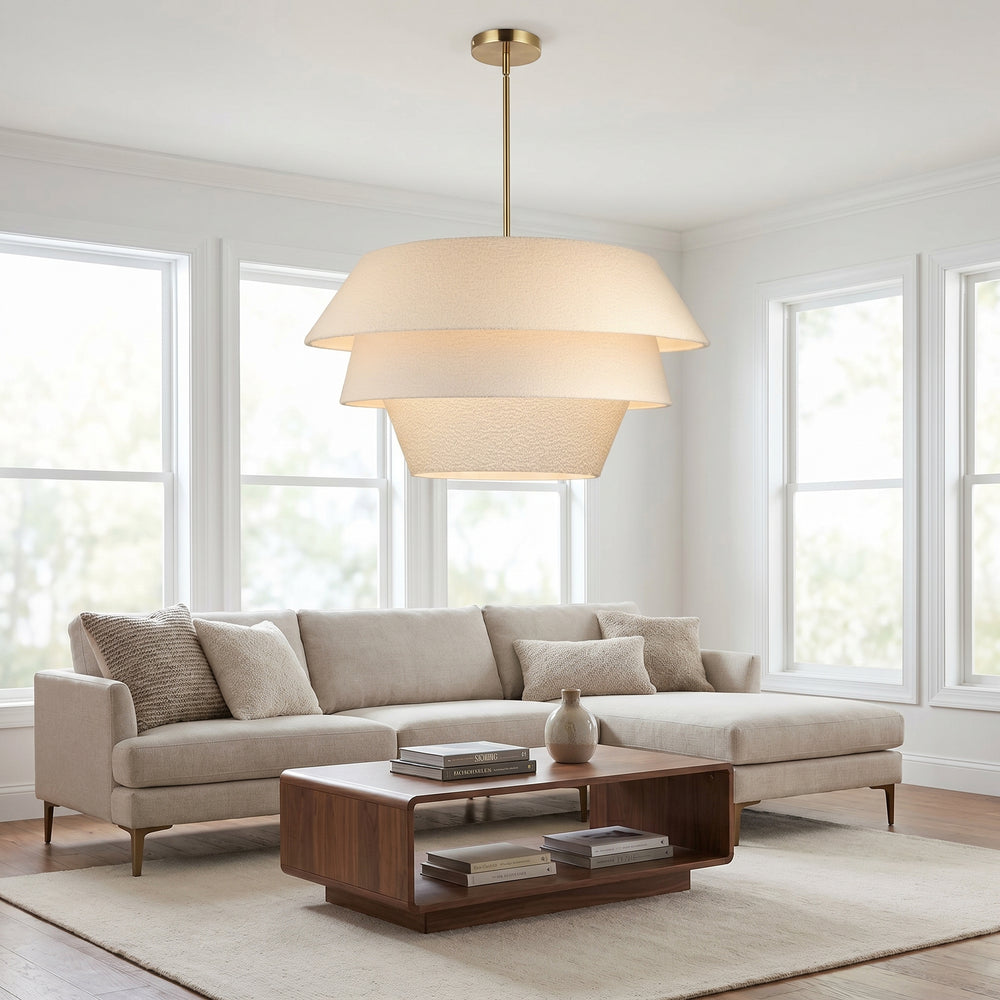 Dalia 4 Light 3-Tier Chandelier by Dainolite - view 2