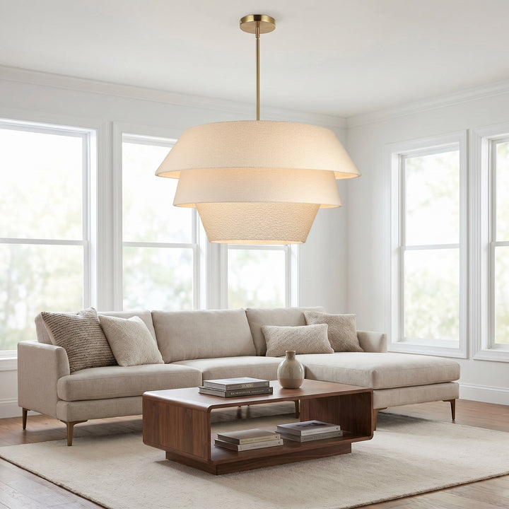 Dalia 4 Light 3-Tier Chandelier by Dainolite - view 2