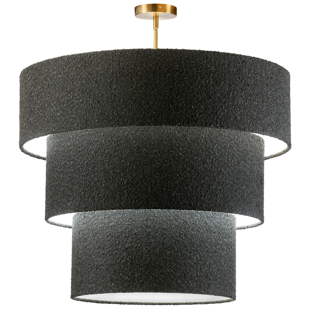 Dalia 9 Light Incandescent Pendant in Aged Brass by Dainolite