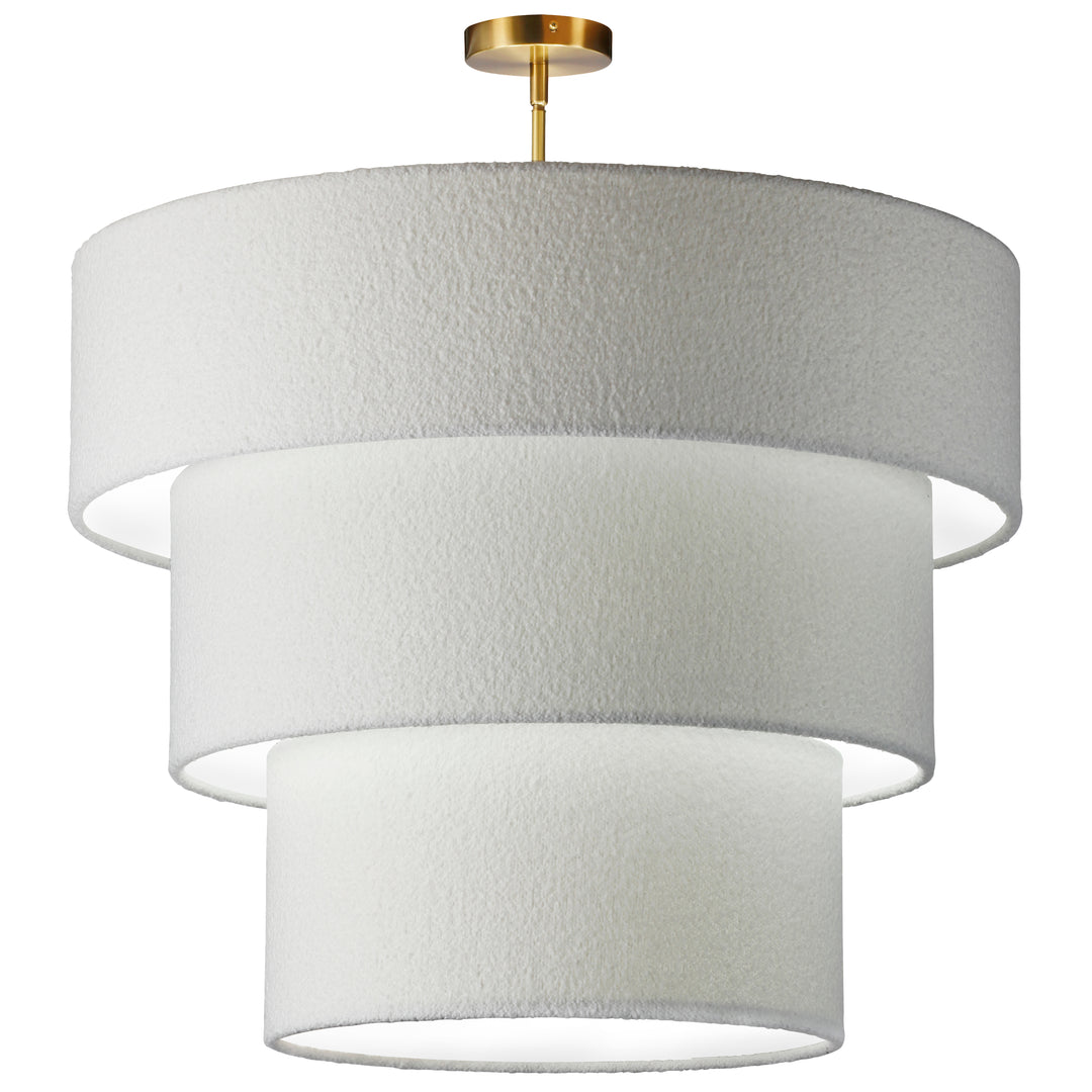 Dalia 9 Light Incandescent Pendant in Aged Brass by Dainolite