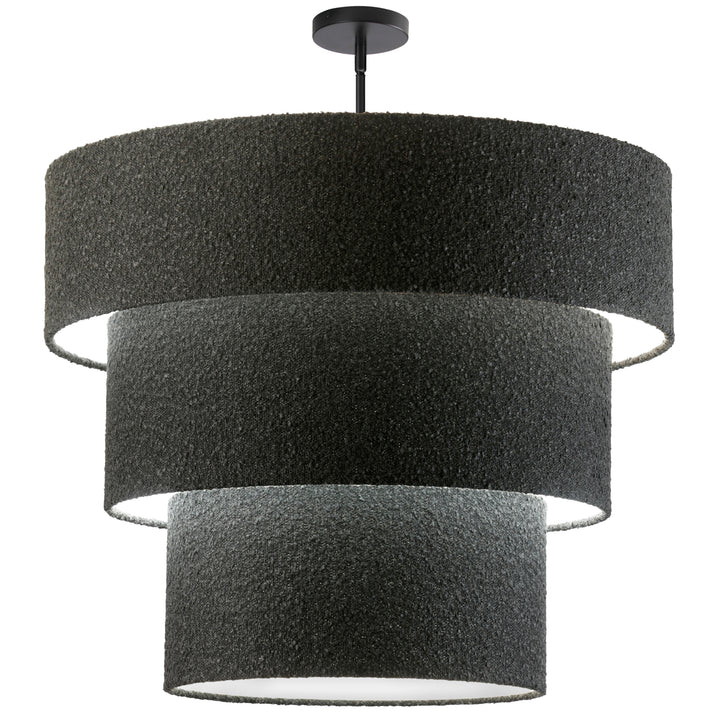 Dalia 9 Light Incandescent Pendant in Matte Black by Dainolite