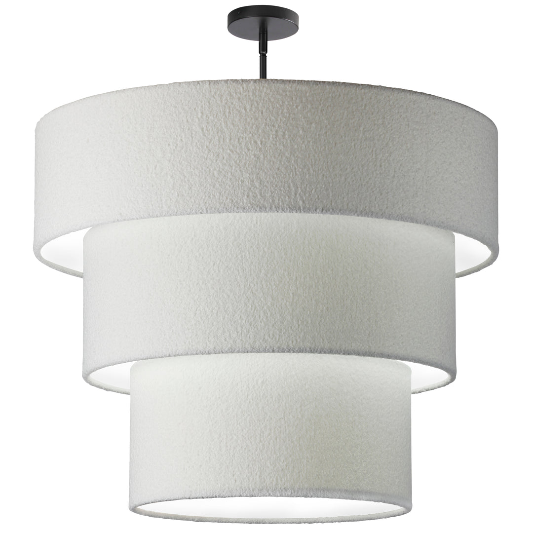 Dalia 9 Light Incandescent Pendant in Matte Black by Dainolite