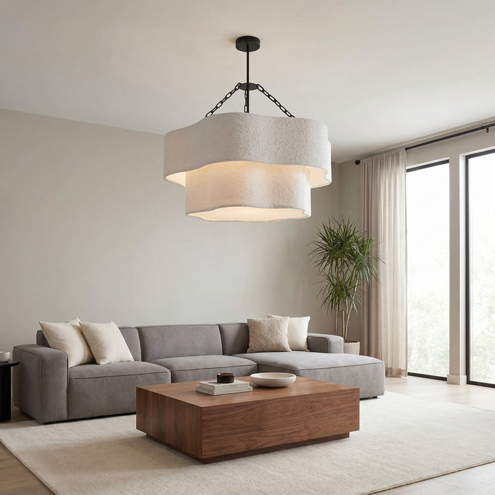 Dalia 4 Light 2-Tier Chandelier by Dainolite - view 4