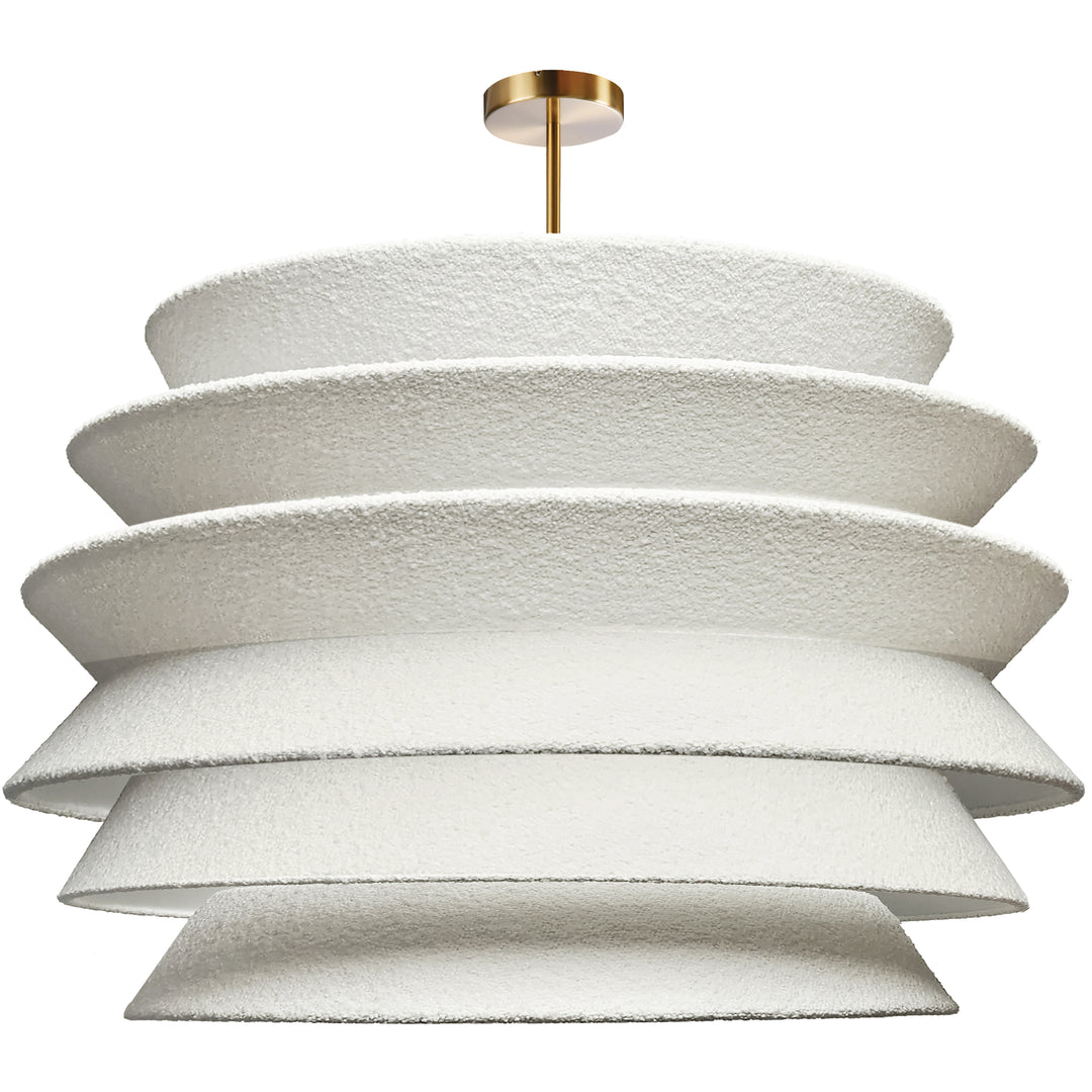 Dalia 1 Light Pendant (DAL-3627C) in Aged Brass by Dainolite