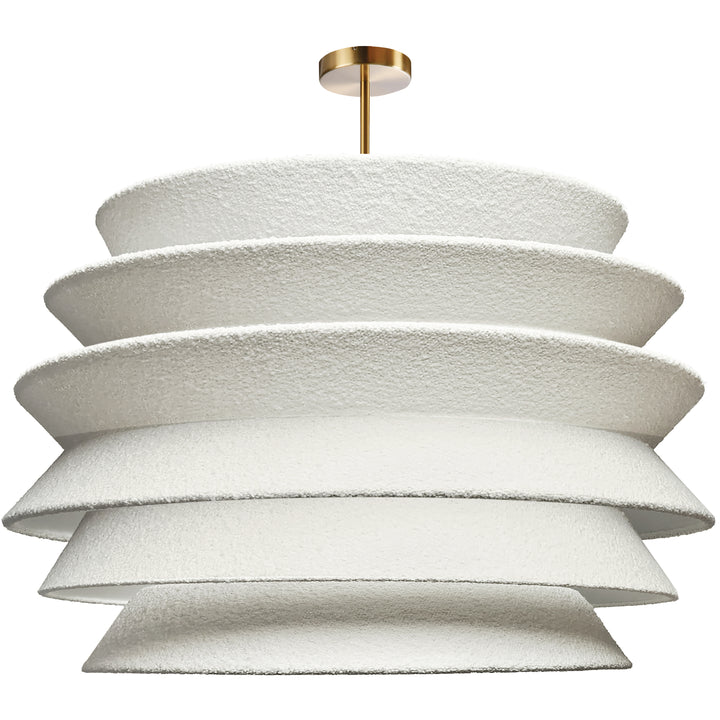 Dalia 1 Light Pendant (DAL-3627C) in Aged Brass by Dainolite