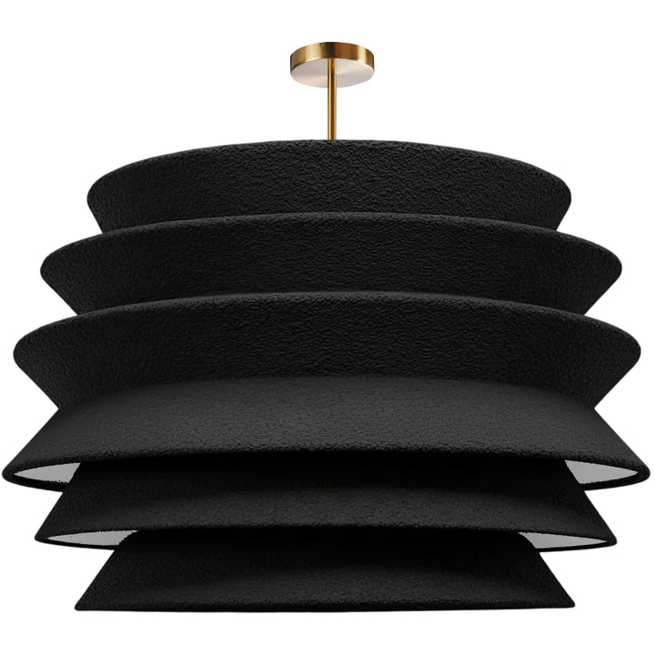 Dalia 1 Light Pendant (DAL-3627C) in Aged Brass by Dainolite