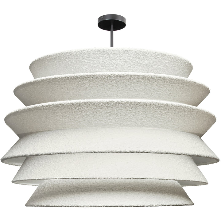 Dalia 1 Light Pendant (DAL-3627C) in Matte Black by Dainolite