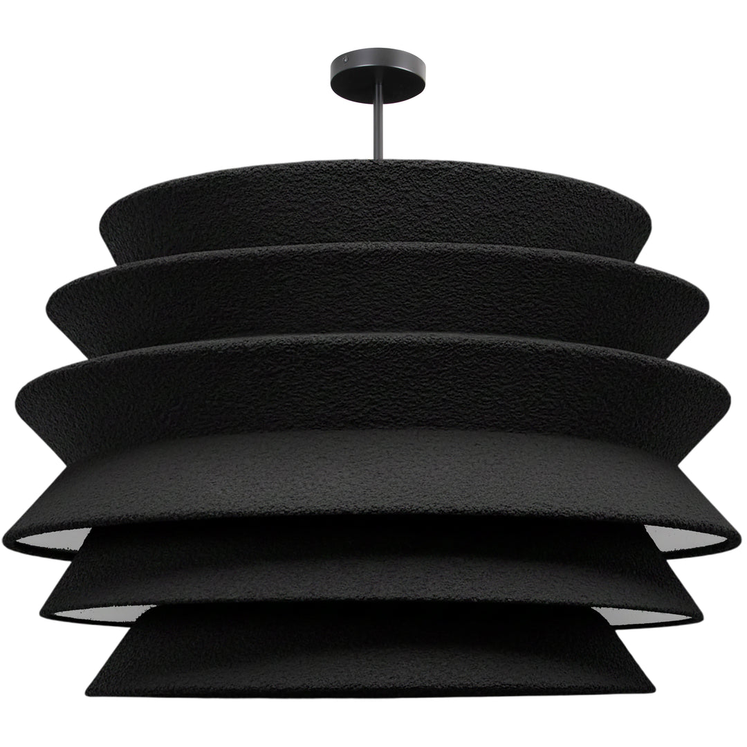 Dalia 1 Light Pendant (DAL-3627C) in Matte Black by Dainolite