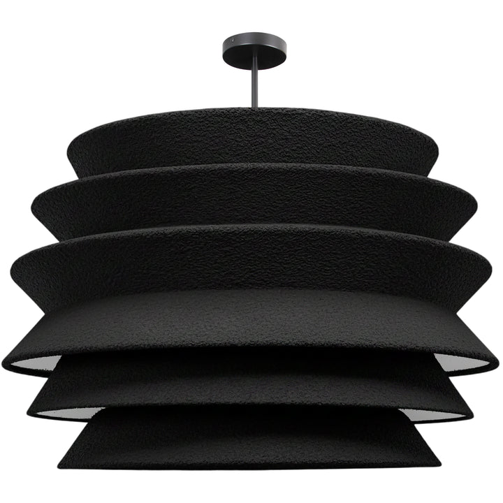 Dalia 1 Light Pendant (DAL-3627C) in Matte Black by Dainolite