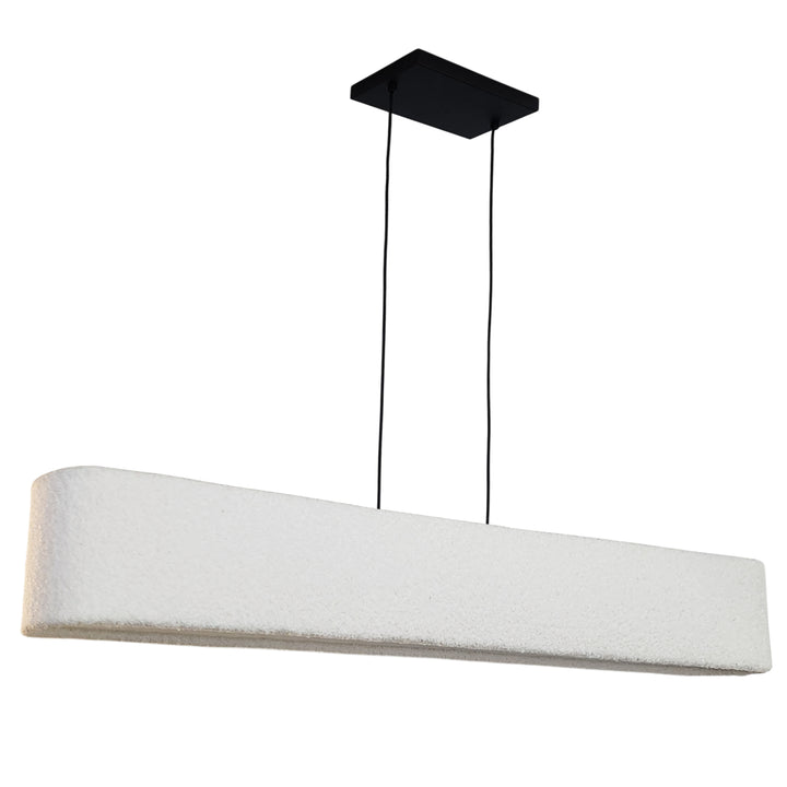 Dalia 36W 5CCT Horizontal Pendant in White by Dainolite