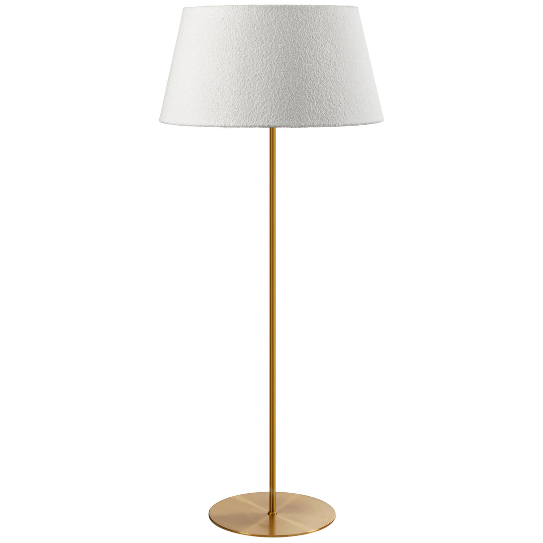 Dalia 1 Light Incandescent Floor Lamp in Aged Brass by Dainolite