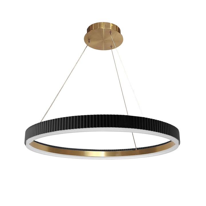 Daisy 30W 5CCT Chandelier in Aged Brass & Matte Black by Dainolite