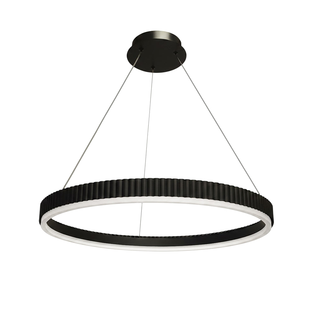 Daisy 30W 5CCT Chandelier in Matte Black by Dainolite