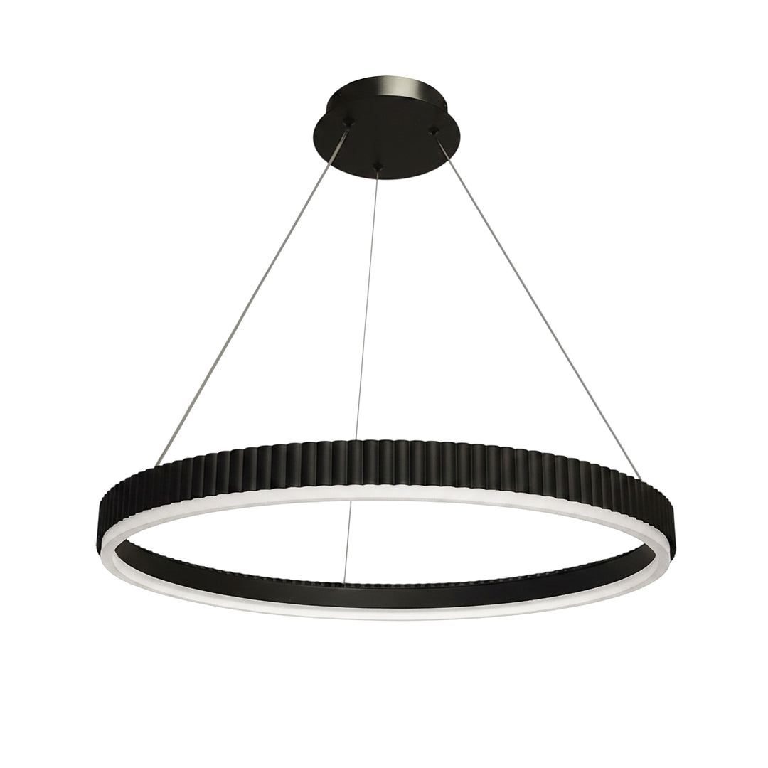 Daisy 30W 5CCT Chandelier in Matte Black by Dainolite